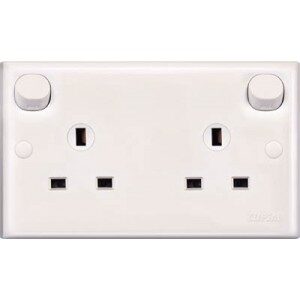13Amp 3Pin Switch Socket Double