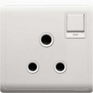 15Amp 3Pin Switch Socket