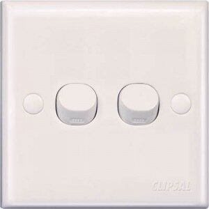 2Gang 1Way Switch Plate