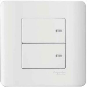 2Gang 1Way Switch Plate