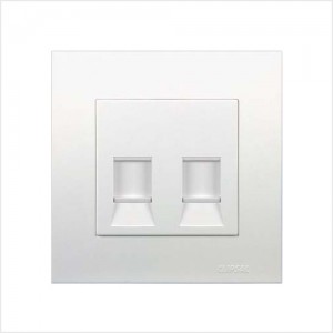 Data Face Plate Double