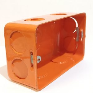 3x6 Orange Metal Box 18 Gaug