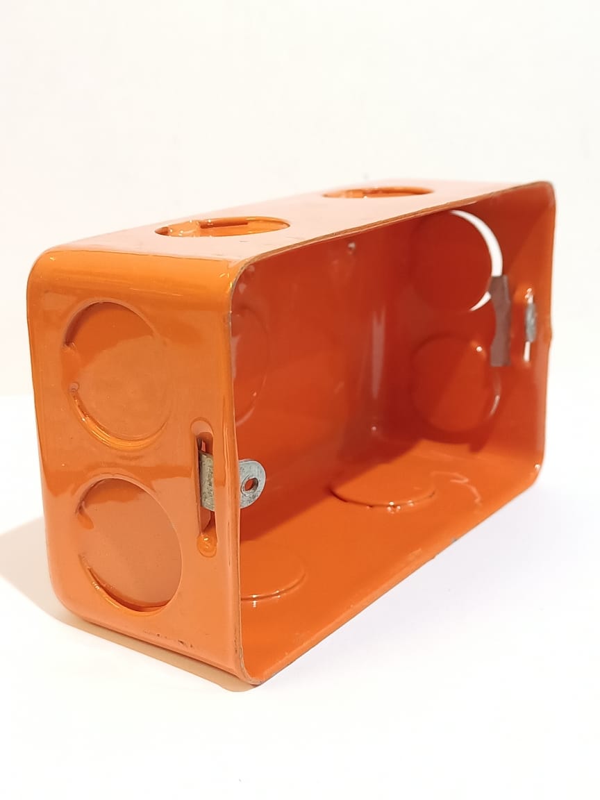 3×6 Orange Metal Box 18 Gaug