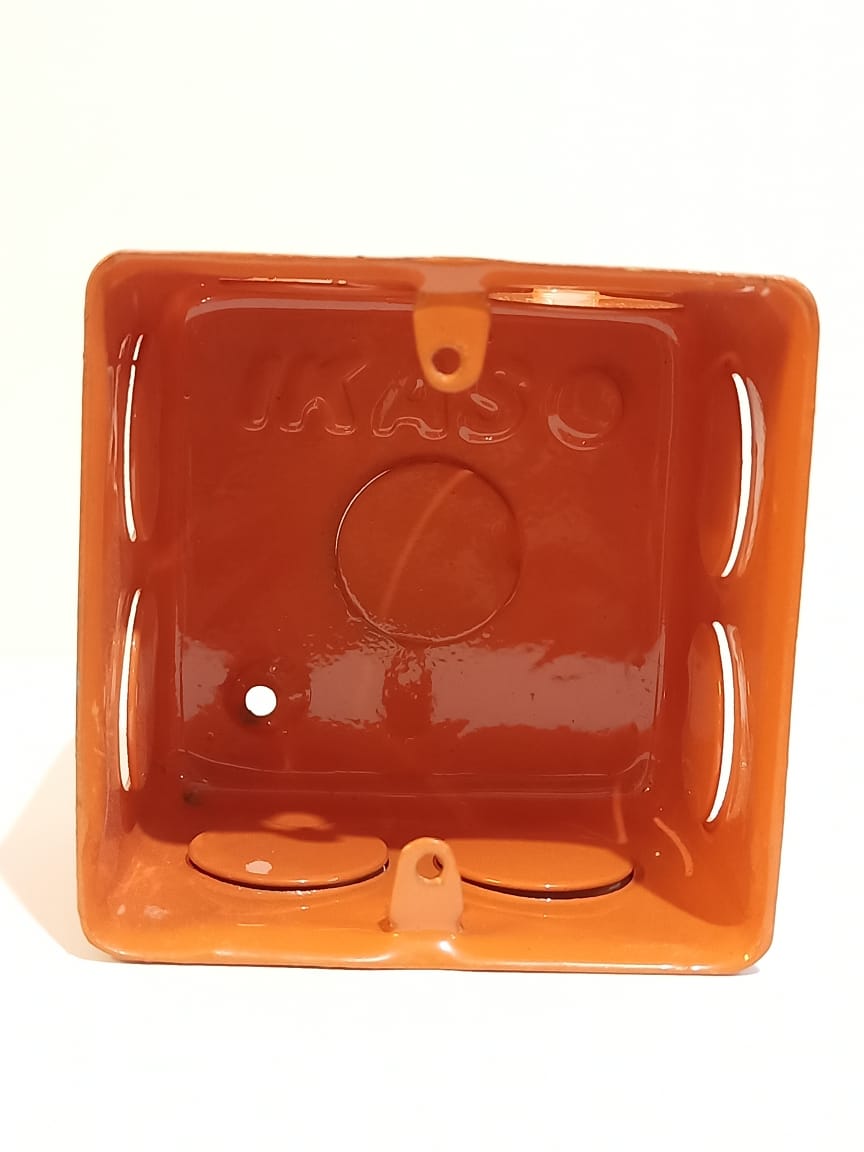 3×3 Orange Metal Box 18 Gauge